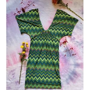 CristinaLove - cool green striped dress